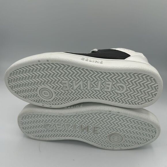 New CELINE CT 06 CT-06 HIGH TOP SNEAKER in CALFSKIN Size 38/ US 8 Luxury - Picture 9 of 12